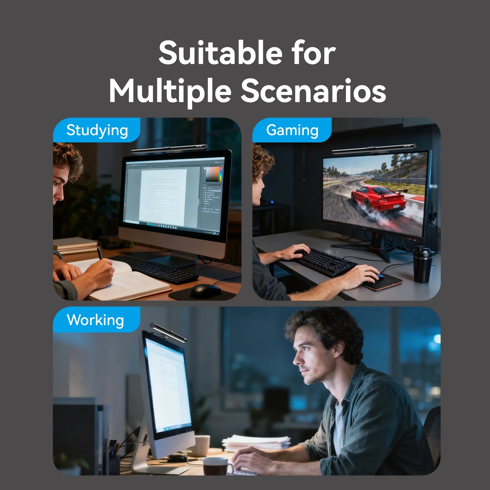 VisionGlow Pro™ – LED Monitor Light Bar