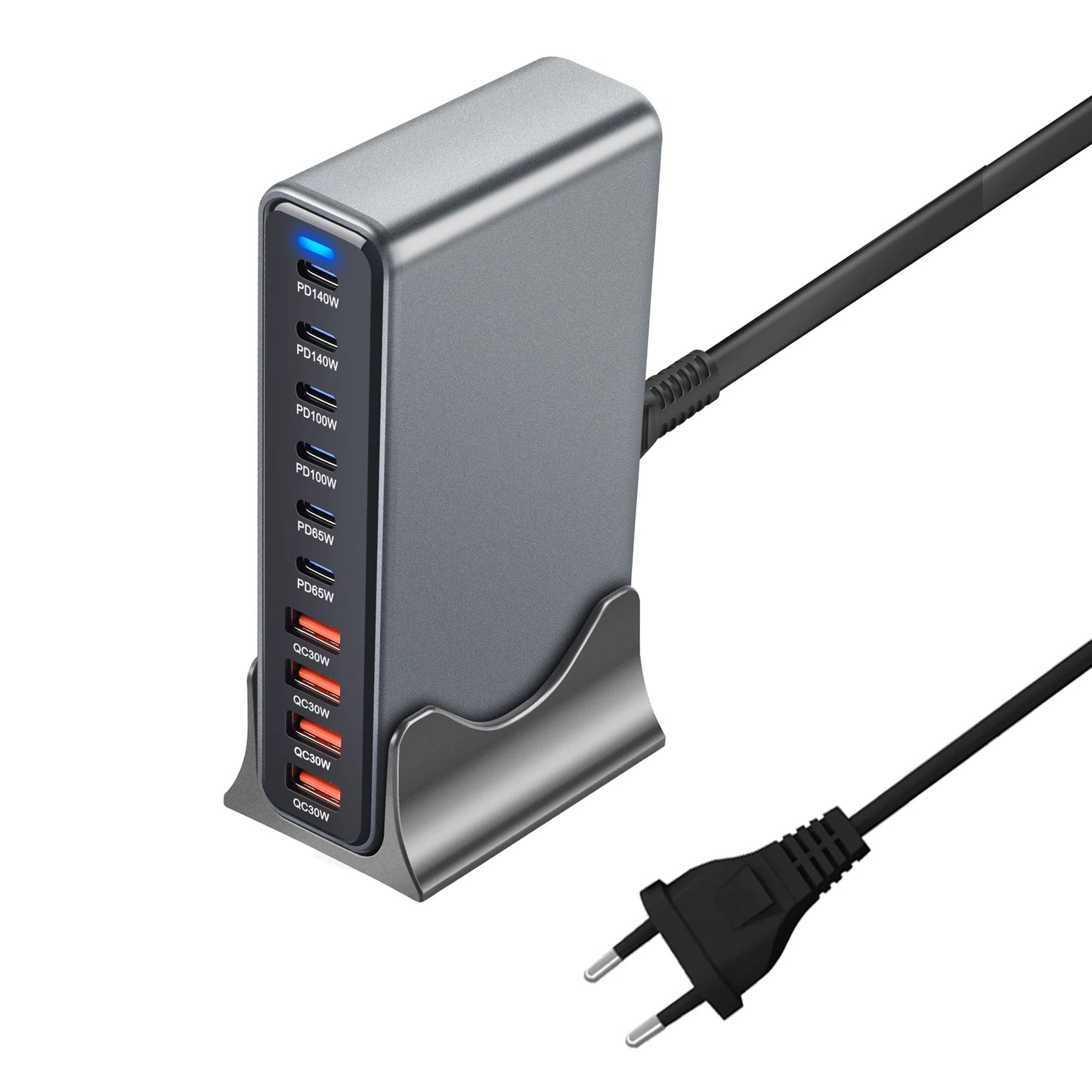 Gadgit Co PowerHub Station™ – Multi-Port GaN Desktop Charging Station | Up to 800W