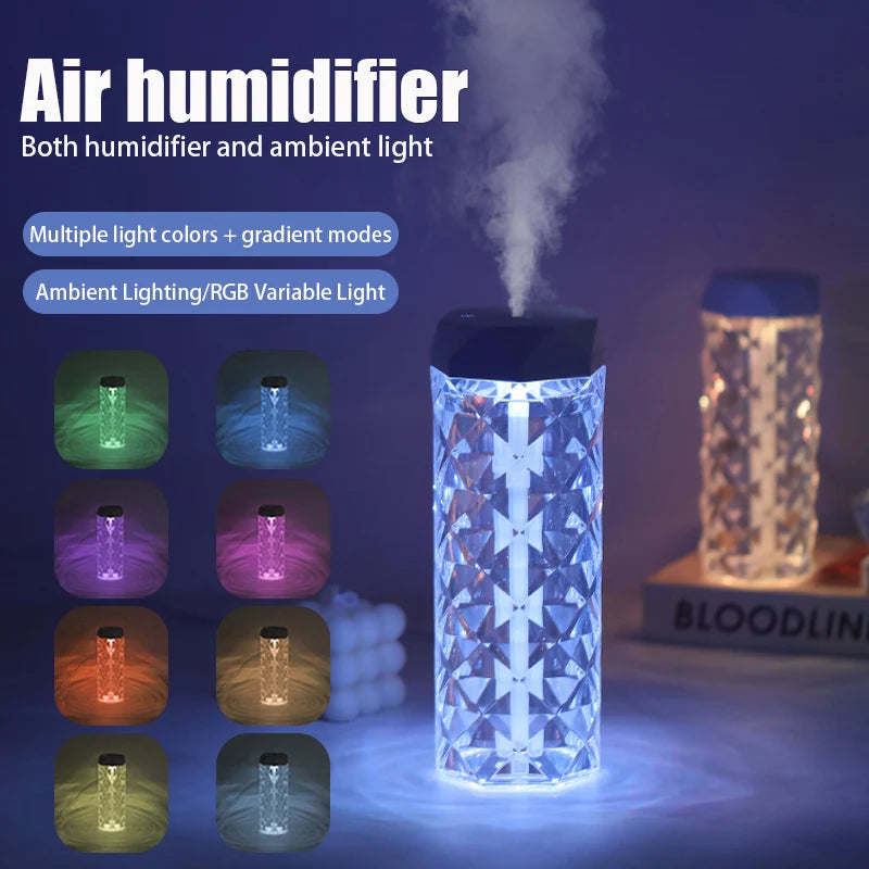 Gadgit Co 400ml USB Humidifier & Aroma Diffuser | RGB Mood Light, Home & Car
