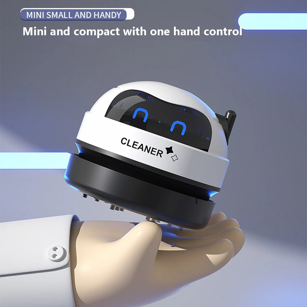 Gadgit Co Mini USB Desktop Vacuum Cleaner | Rechargeable, Detachable Nozzle, Pet Hair