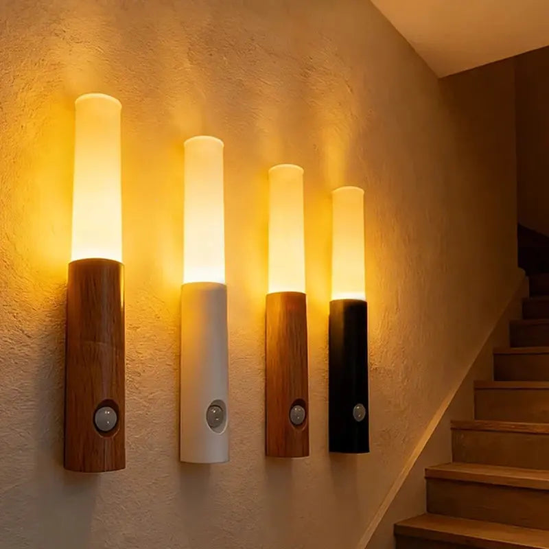 Gadgit Co ™ Magnetic Sensor LED Wall Night Light | Rechargeable, 3 Colours