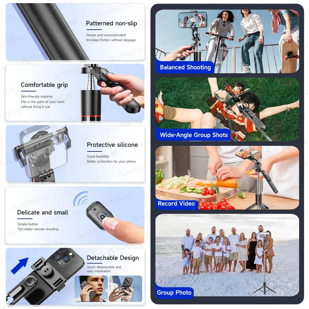 SnapPro X™ – 1708mm Extendable Selfie Tripod
