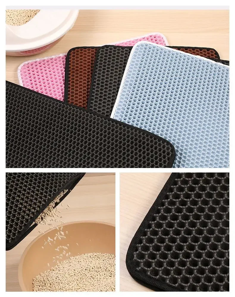 CleanPaw Duo™ – Double-Layer Waterproof Litter Mat