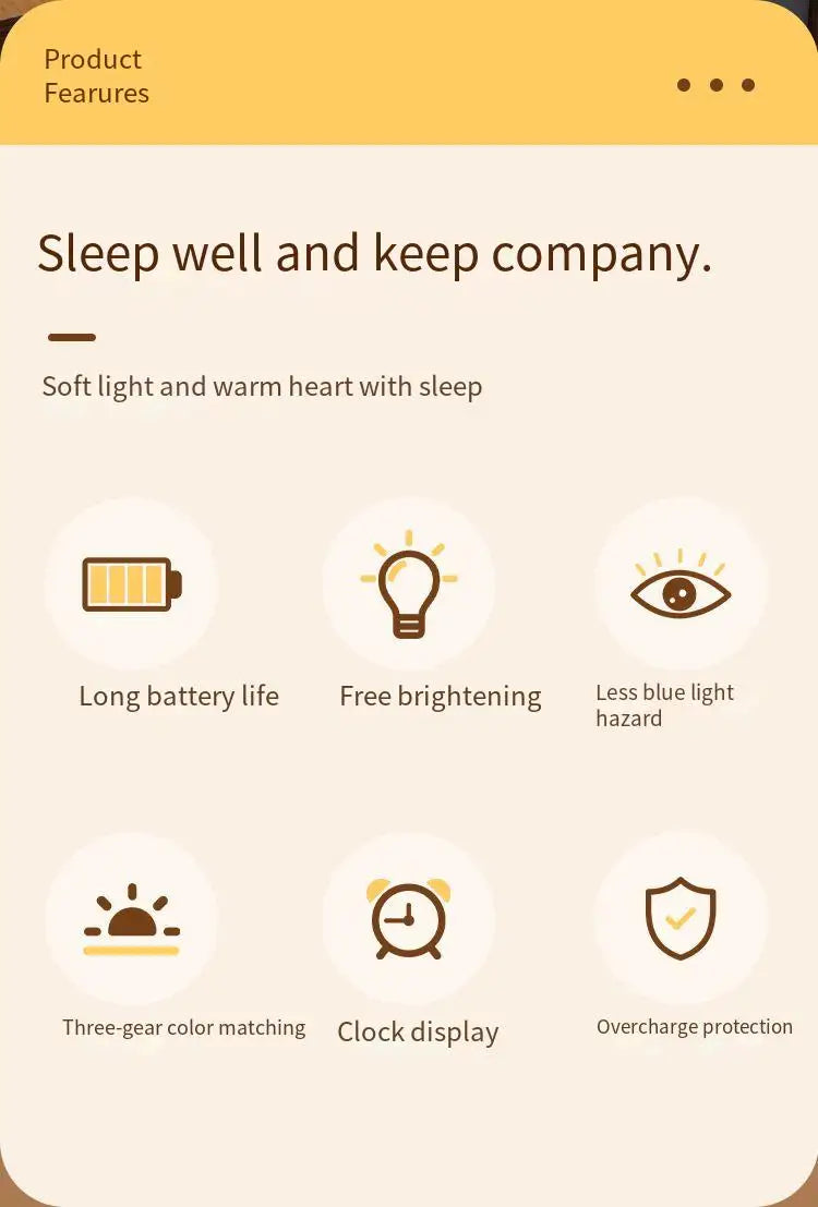 GlowDesk Elite™ – LED Touch Desk Lamp with Clock