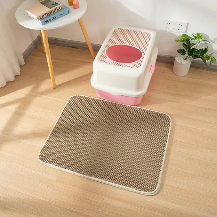 CleanPaw Duo™ – Double-Layer Waterproof Litter Mat