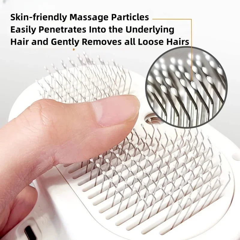 SteamGroom Pro™ – 2-in-1 Pet Steam Brush