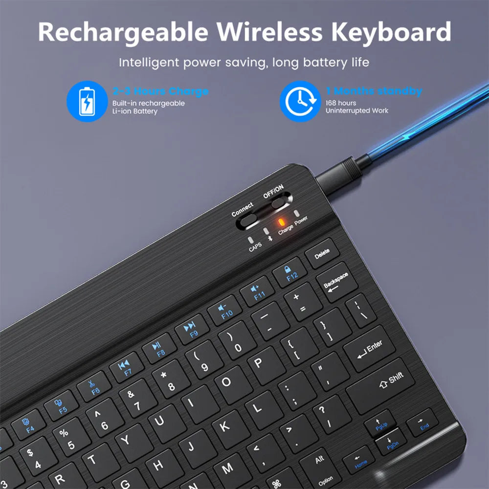 Bluetooth Wireless Keyboard Mouse For IOS Android Windows Tablet For iPad Air Mini Pro