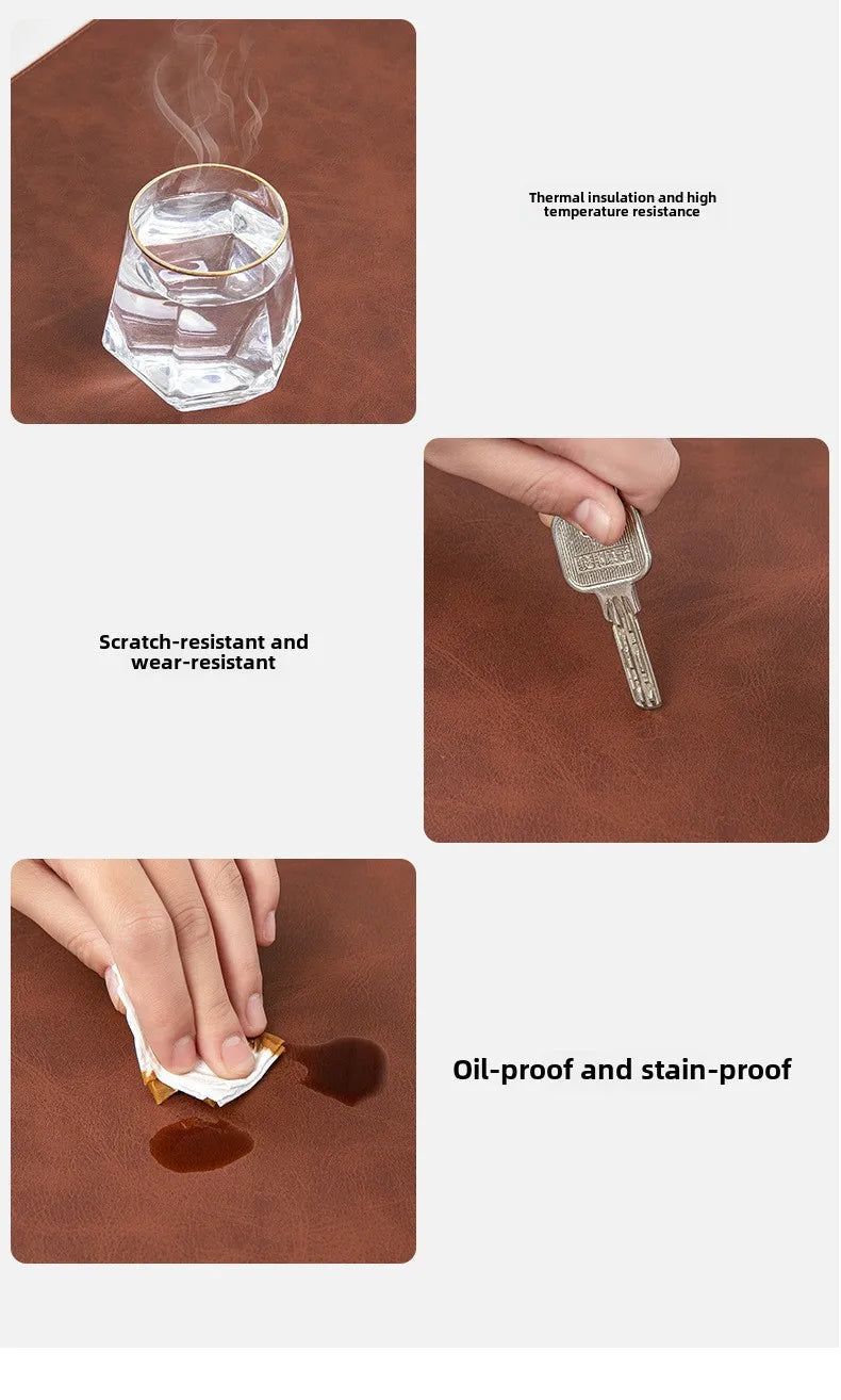 Gadgit Co™ Waterproof PU Leather Desk Mat | Non-Slip, Easy-Clean, 5 Sizes