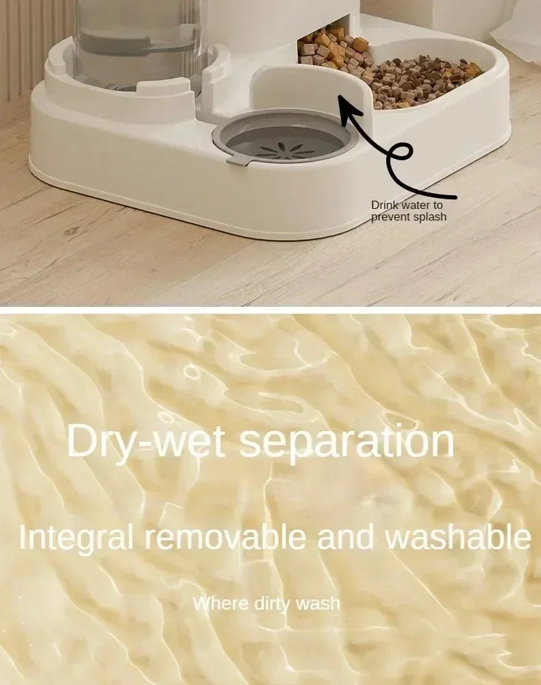 PetFlow Duo™ – Automatic Food & Water Dispenser