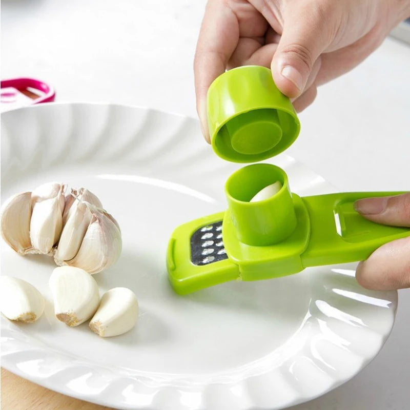 Gadgit Co Mini Manual Garlic & Ginger Grinder | Compact, Odour-Free PP, 2 Colours