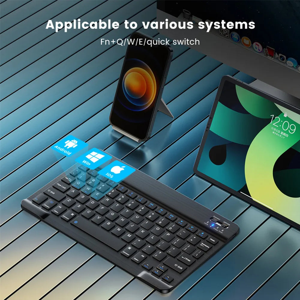 Bluetooth Wireless Keyboard Mouse For IOS Android Windows Tablet For iPad Air Mini Pro