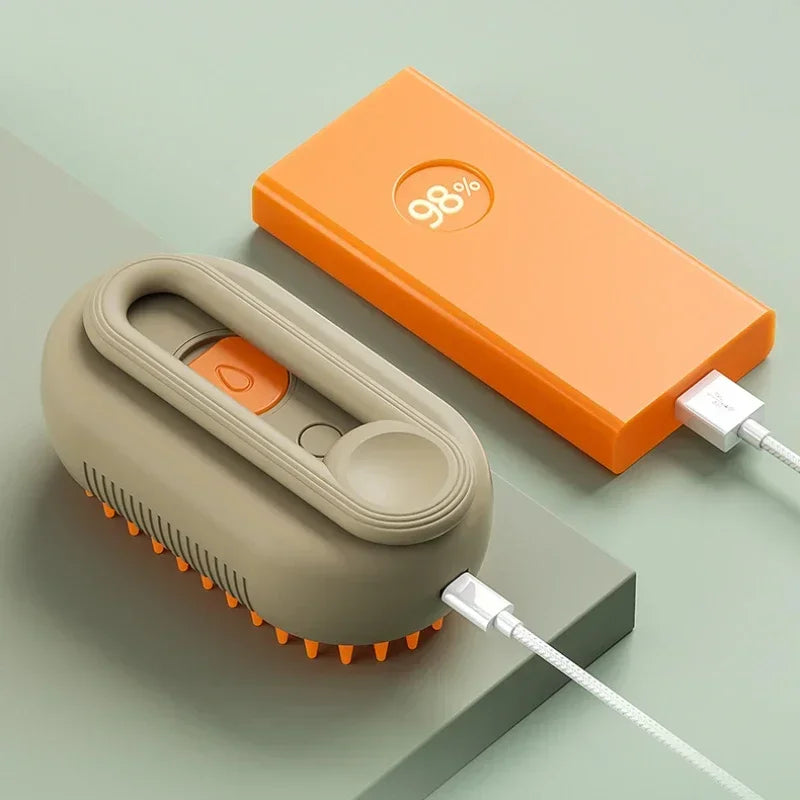 SteamGroom Pro™ – 2-in-1 Pet Steam Brush