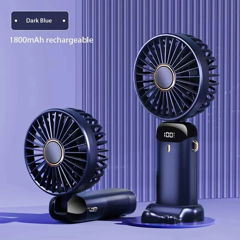 Gadgit Co™ 3-in-1 Portable Fan | Neck, Handheld & Desktop, 5 Speeds, USB Rechargeable