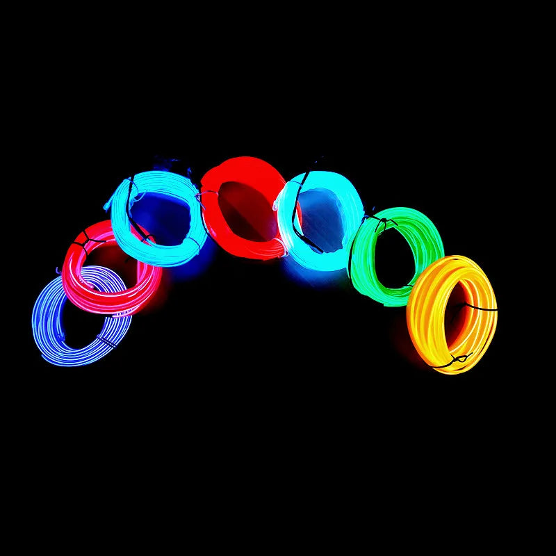 Gadgit Co Car Interior LED Neon Ambient Light Strip | 3 Colours, 3 Lengths, 12V