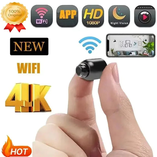 Gadgit Co 1080P WiFi Mini Security Camera | Night Vision, Motion Detection, Remote View