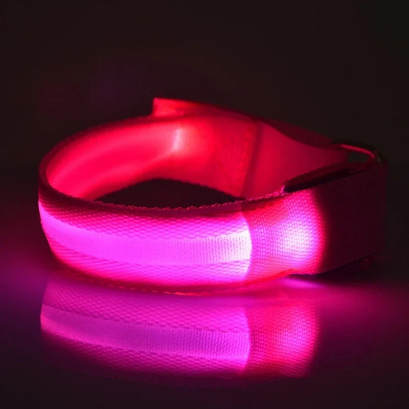 USB Rechargeable LED Night Running Armband Safety Light Belt for Outdoor Sports Cycling Bike Warning Wristband Arm Leg Light