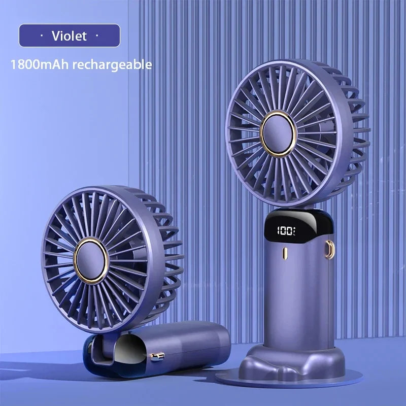 Gadgit Co™ 3-in-1 Portable Fan | Neck, Handheld & Desktop, 5 Speeds, USB Rechargeable
