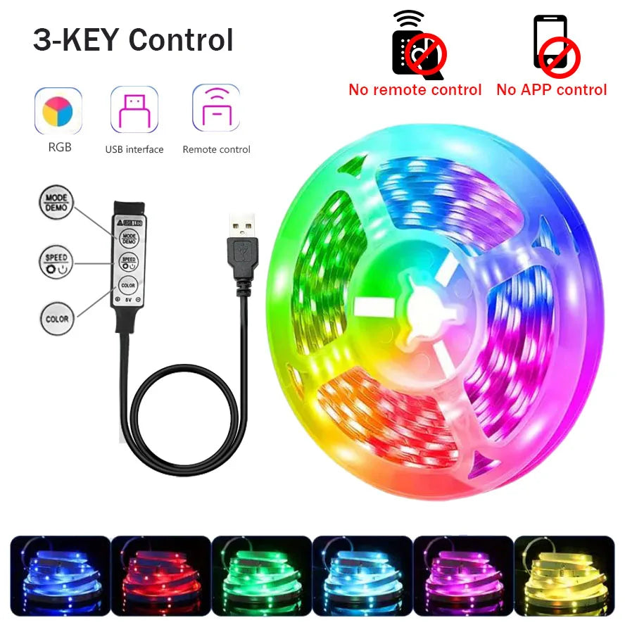 GlowStrip™ – App-Controlled RGB LED Light Strip