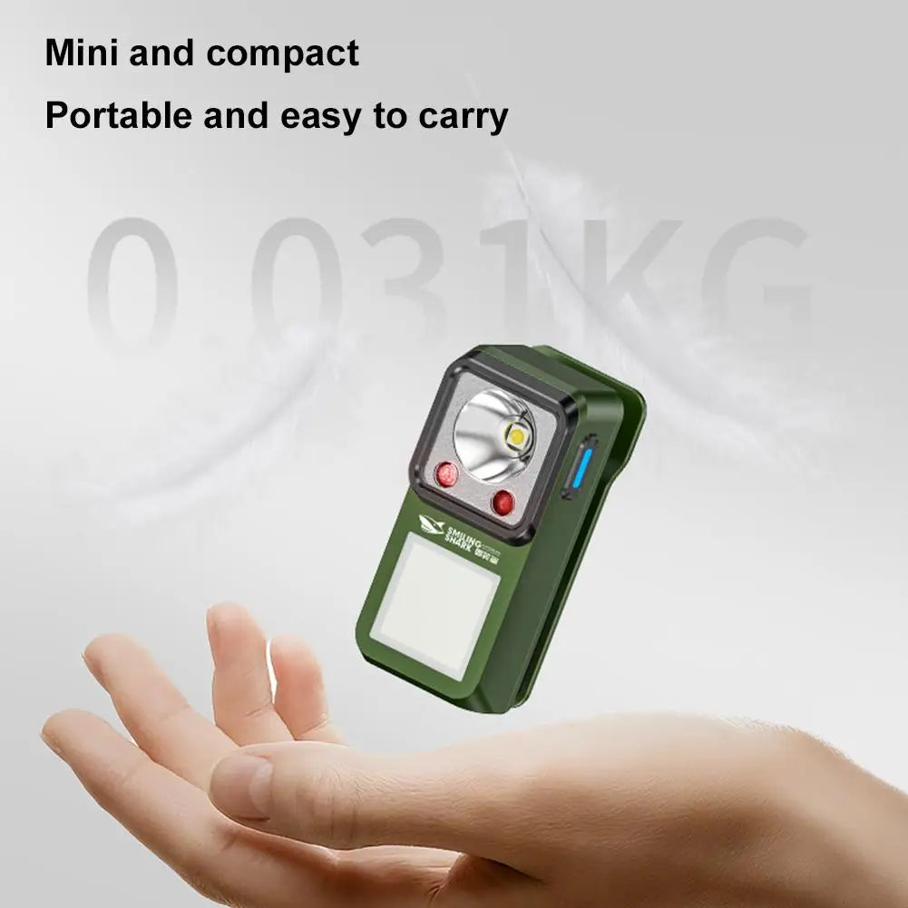 Gadgit Co Magnetic Clip Flashlight | 6 Modes, Gesture Sensor, IPX4, USB Rechargeable