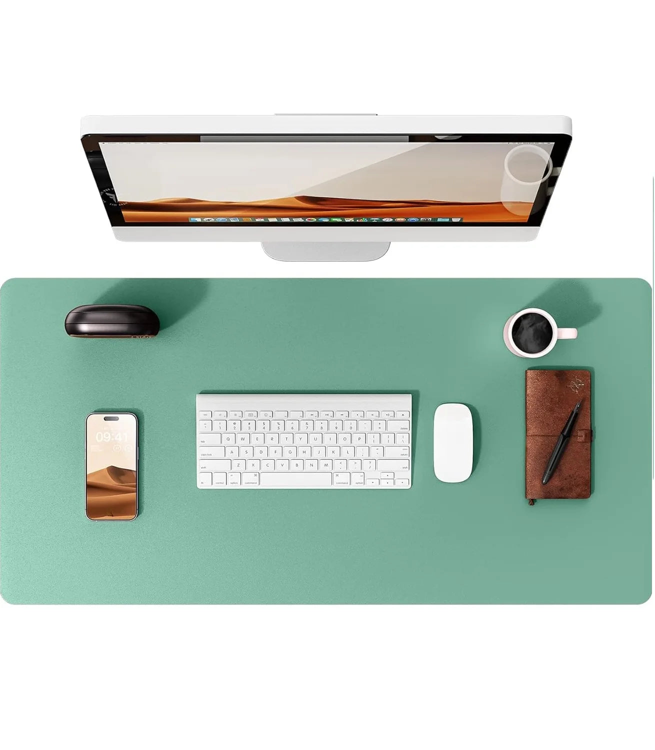 Gadgit Co™ PU Leather Desk Mat & Mouse Pad | Non-Slip, Waterproof, 5 Sizes