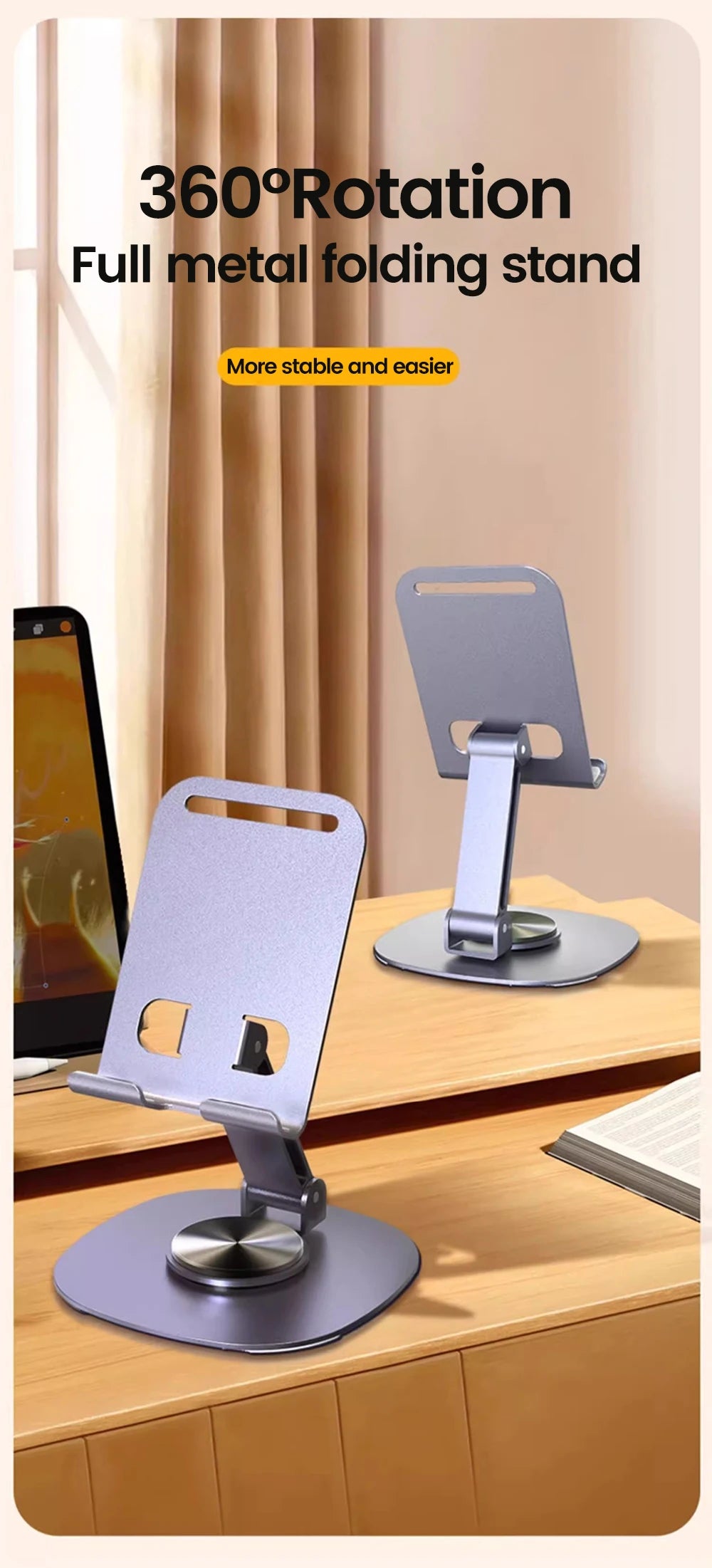 Gadgit Co™ – Rotating Desktop Phone & Tablet Stand