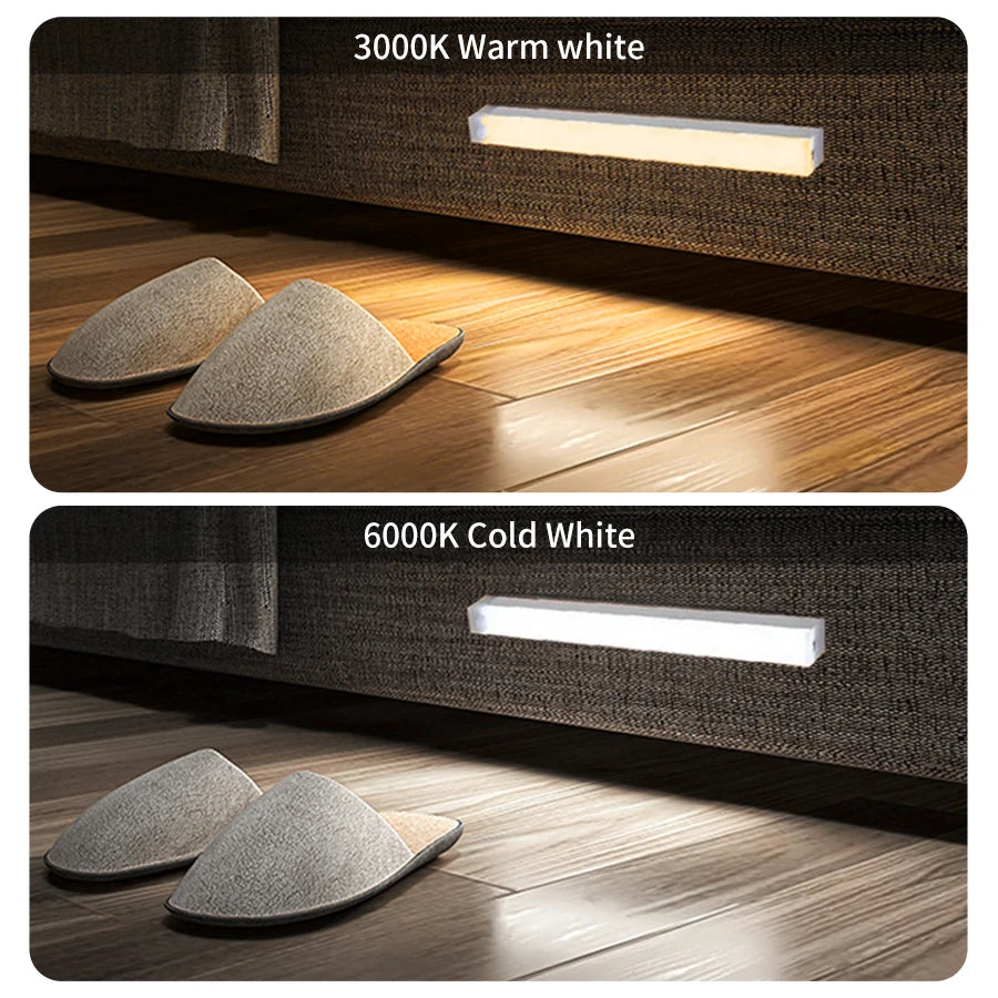 Gadgit Co PIR Motion Sensor Cabinet Light Bar | USB Rechargeable, 4 Sizes