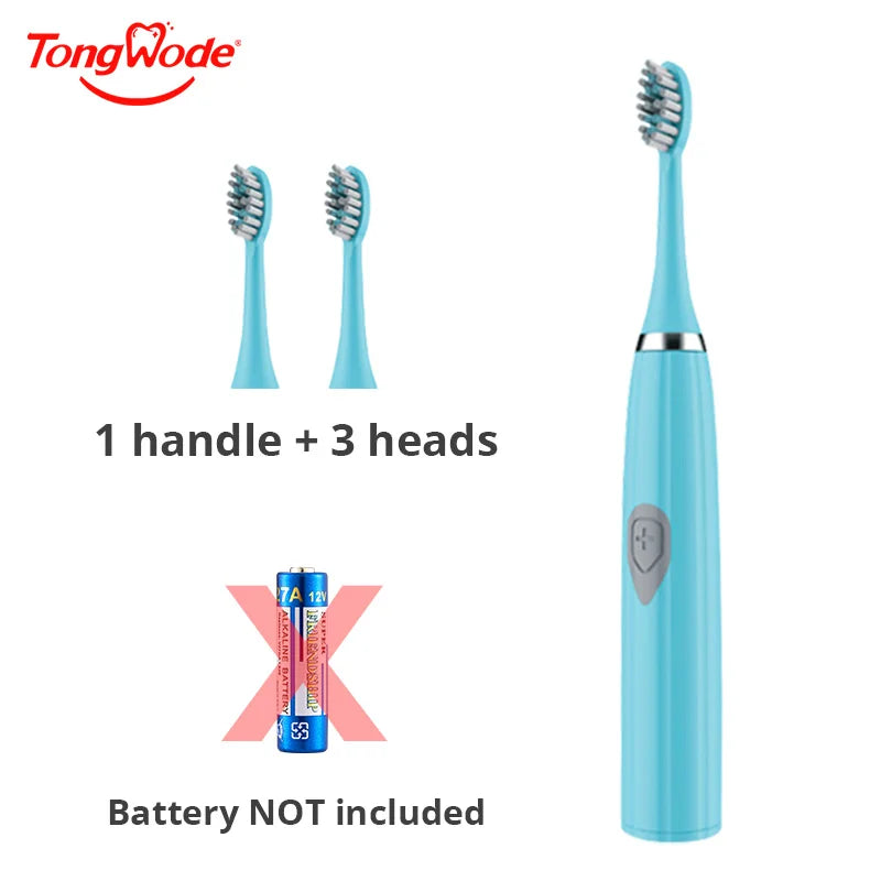 Tongwode Electric Toothbrush for Adults Soft Bristle Portable Battery E802 Endurance IPX6 Waterproof Intelligent Effective