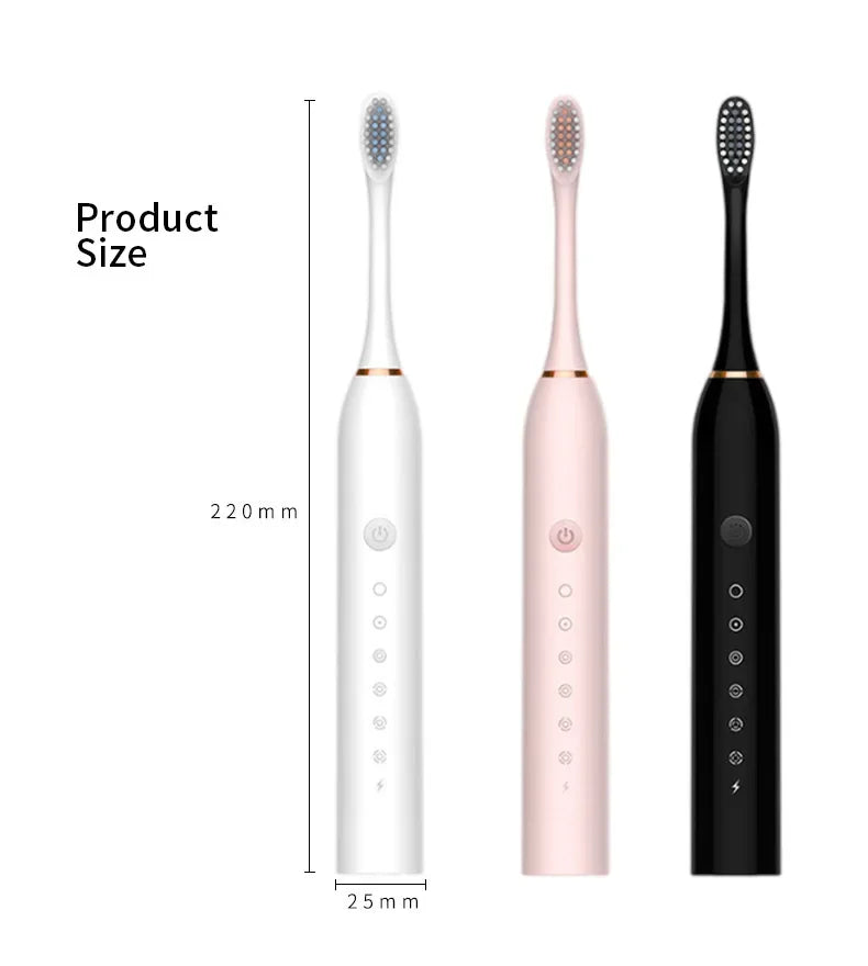 Gadgit Co™ – Six-Speed Electric Toothbrush