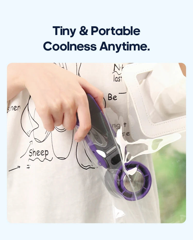 KINSCOTER Outdoor Foldable Portable Handheld Fan Mini Cooling Rechargeable