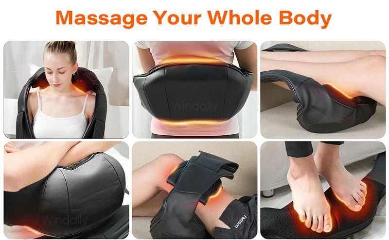ReliefPro 4D™ – Heated Shiatsu Neck & Shoulder Massager