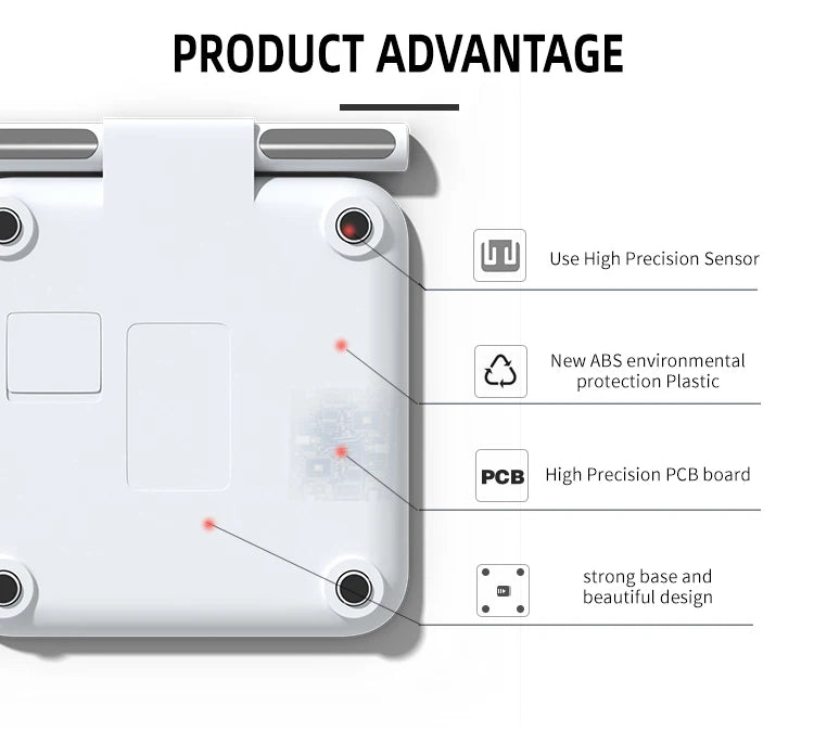 BioScan Pro™ – Smart Body Composition Scale with Handle