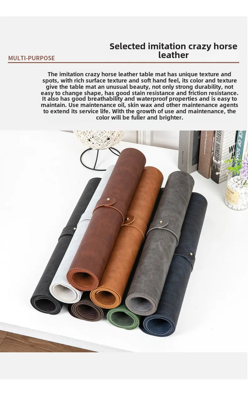 Gadgit Co™ Waterproof PU Leather Desk Mat | Non-Slip, Easy-Clean, 5 Sizes