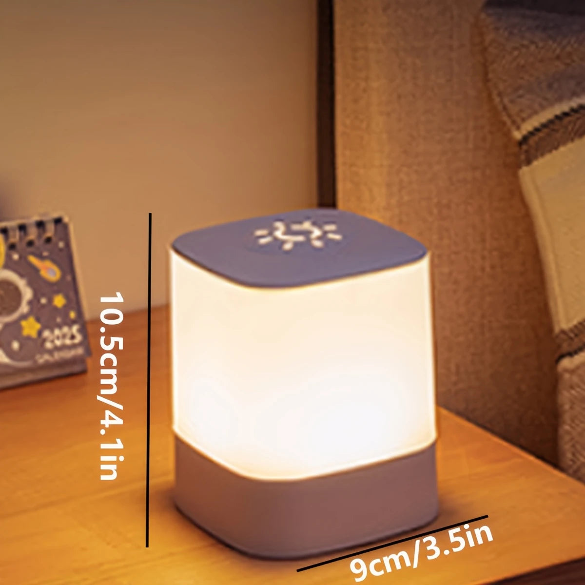 Gadgit Co ™ LED Night Light with Clock | Rechargeable, Dimmable, Remote