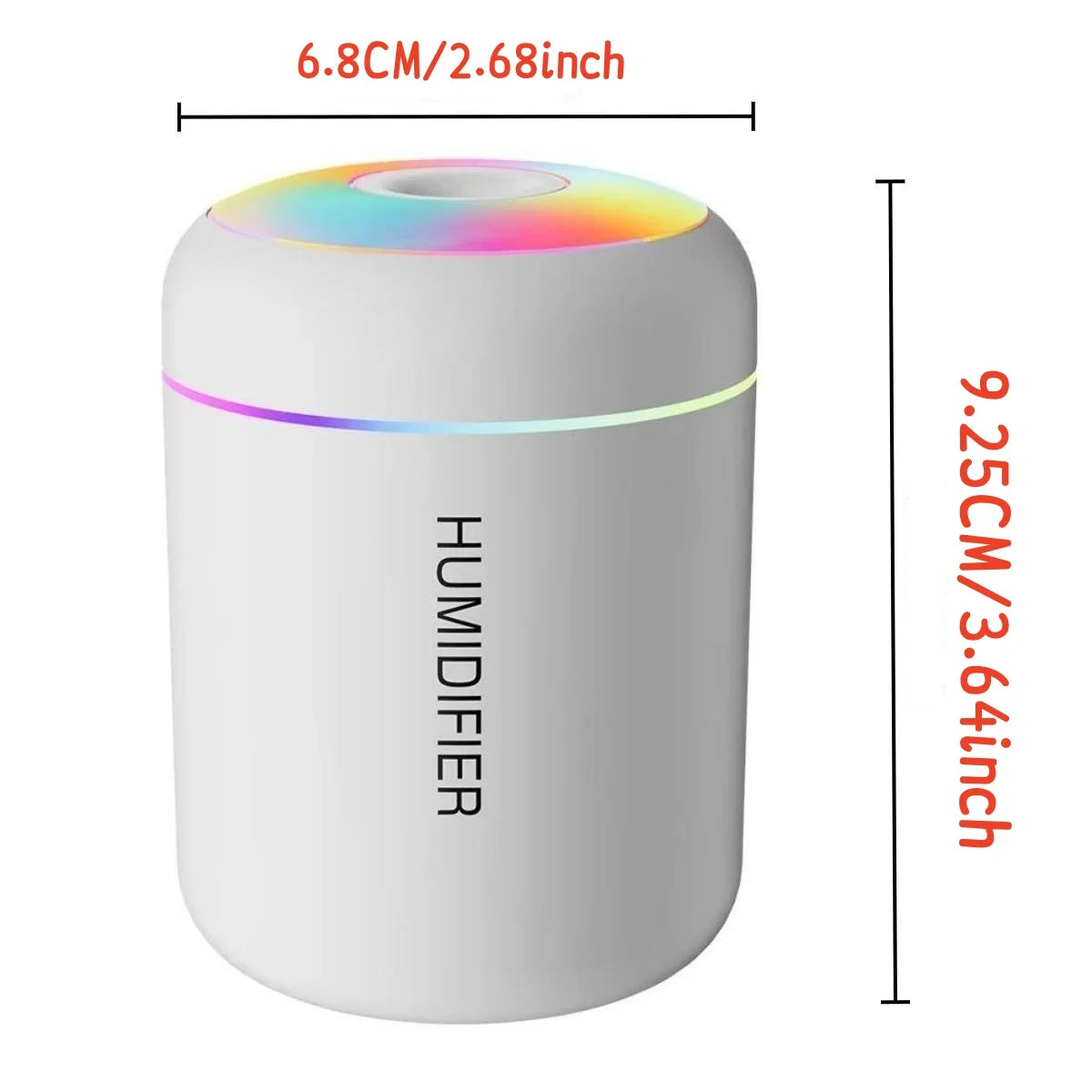 Gadgit Co 180ml Mini USB Humidifier & Aroma Diffuser | Ultrasonic, Essential Oil, Quiet