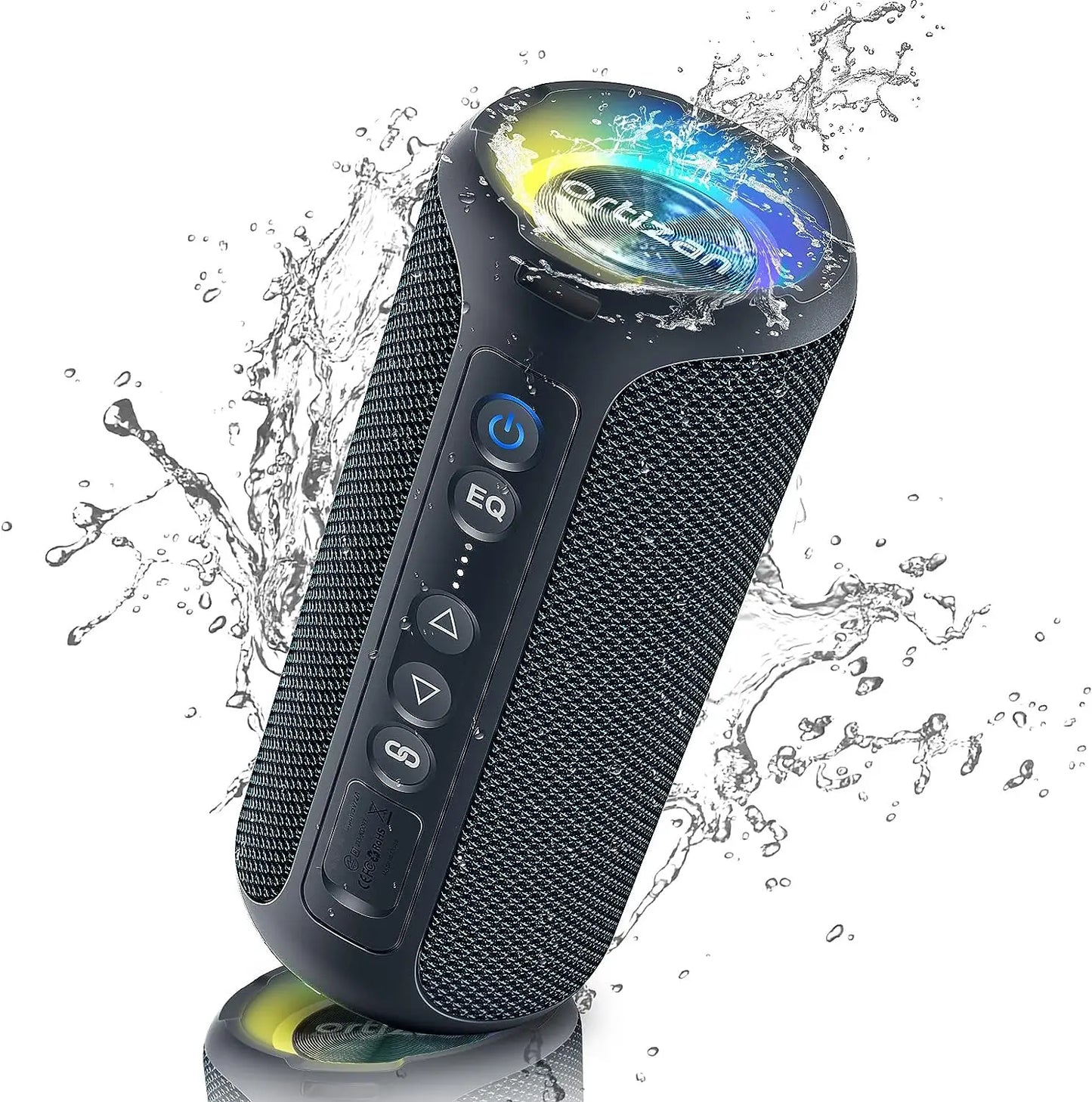 Gadgit Co™ Portable Bluetooth Speaker | 40W, IPX7 Waterproof, LED Light Show