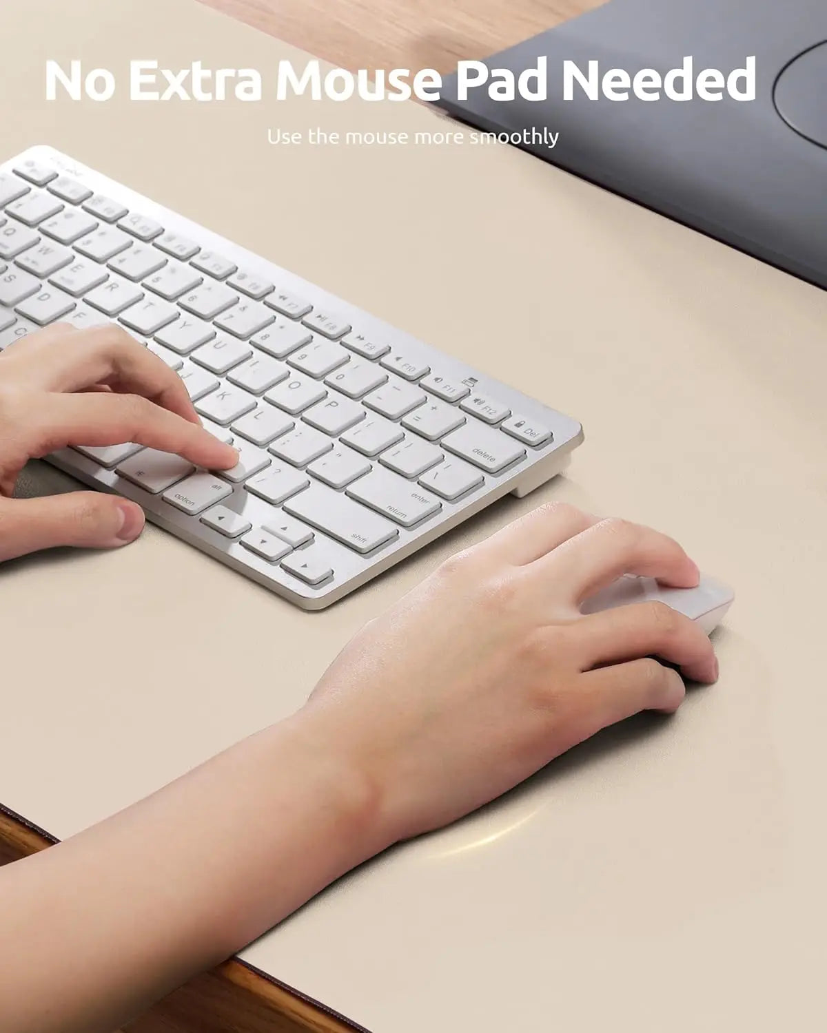 Gadgit Co™ PU Leather Desk Mat & Mouse Pad | Non-Slip, Waterproof, 5 Sizes