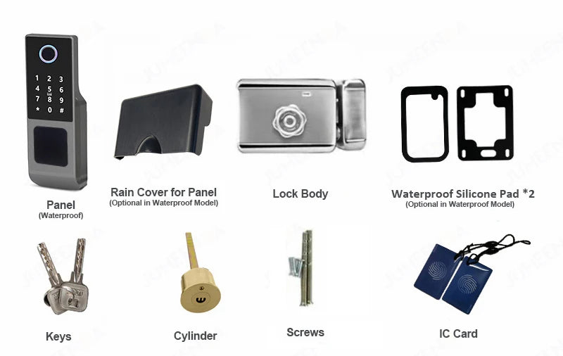 Gadgit Co Smart Outdoor Door Lock | WiFi, Fingerprint, App & Remote, IP66 Waterproof