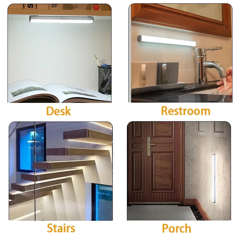 Gadgit Co Motion Sensor LED Bar Light | USB Rechargeable, Dimmable, 4 Sizes