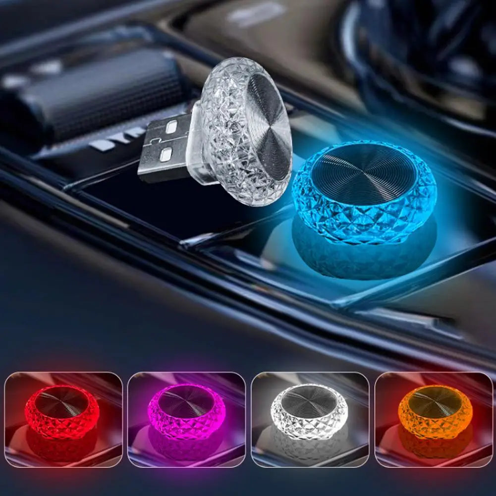 Gadgit Co Mini USB Ambient Light | Plug & Play, 8 Colours, Car & PC Compatible