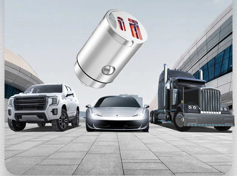 DriveCharge Pro™ – Dual Port USB-C Fast Car Charger