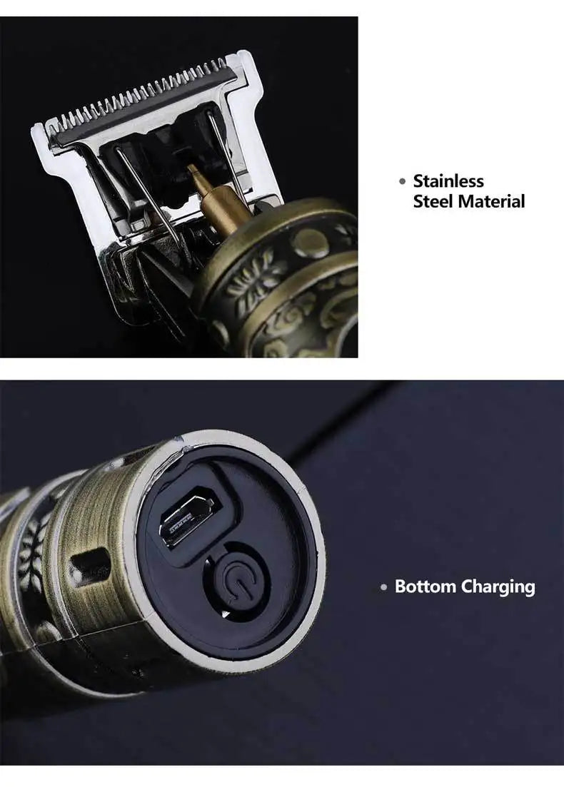 TrimMaster T9™ – Retro Precision Hair & Beard Trimmer