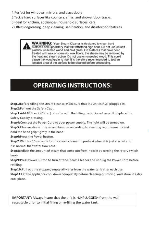 SteamMaster Pro™ – 2500W High-Power Handheld Steam Cleaner