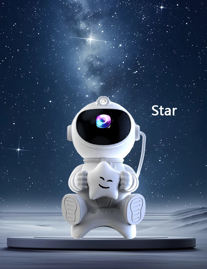 Gadgit Co™ Astronaut Galaxy Light Projector | Bluetooth Speaker, Remote