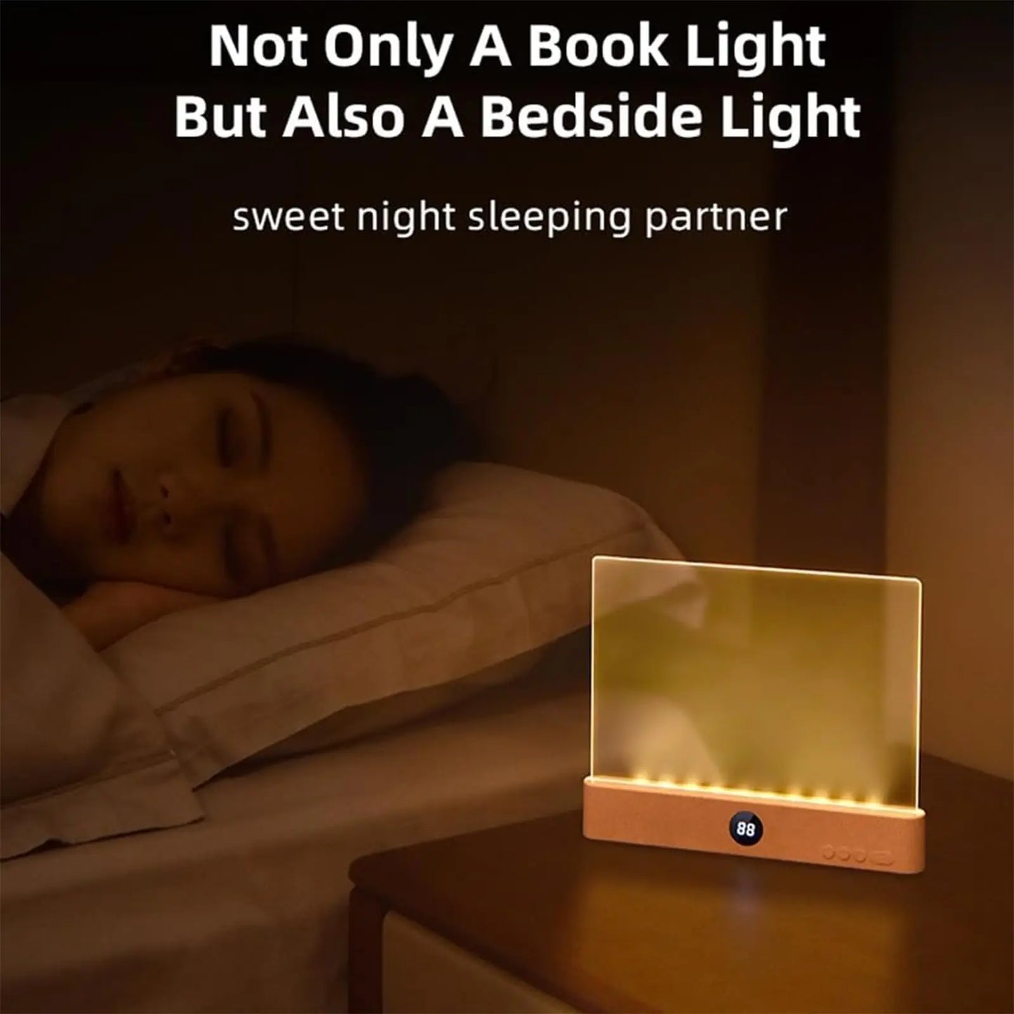 Gadgit Co ™ Rechargeable LED Reading Light | 3 Colours, Timer, Eye-Friendly