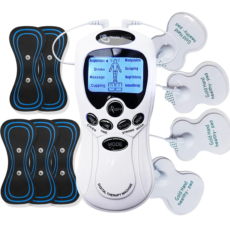 SANPKON TENS Machine Physiotherapy Electronic Pulse Muscle Stimulator for Neck Back Shoulder Hand Pain Relief Body Relaxation