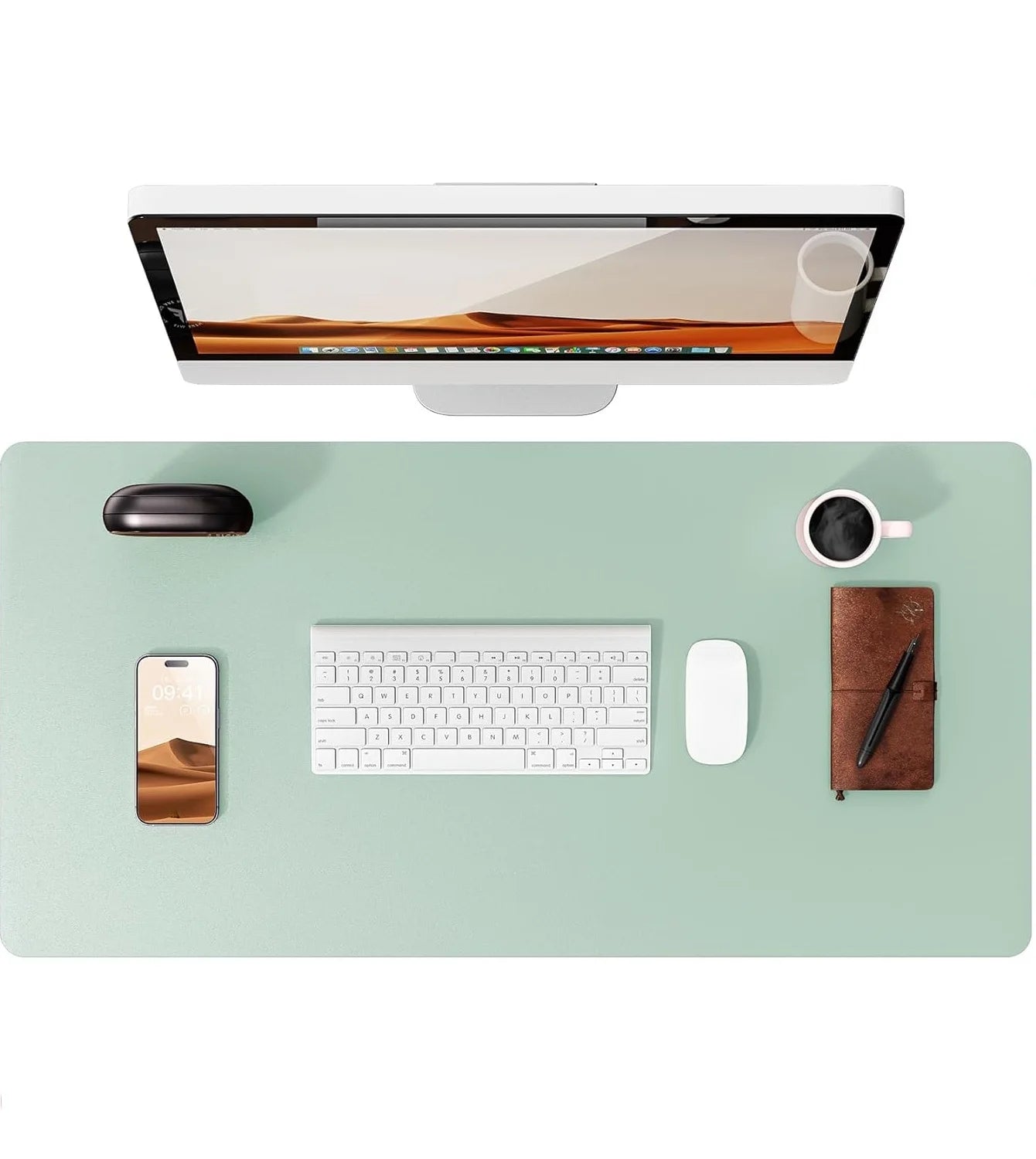 Gadgit Co™ PU Leather Desk Mat & Mouse Pad | Non-Slip, Waterproof, 5 Sizes