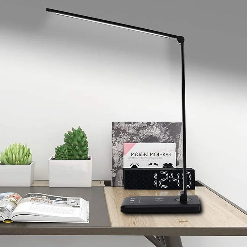 Gadgit Co™ Folding LED Desk Lamp | Wireless Charging, 3 Colour Temps, Timer