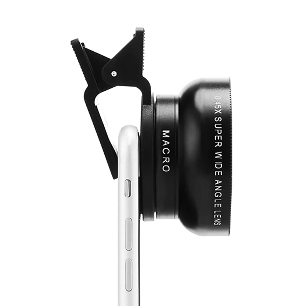 Gadgit Co™ – 2-in-1 Wide Angle & Macro Phone Lens (0.45X + 12.5X)