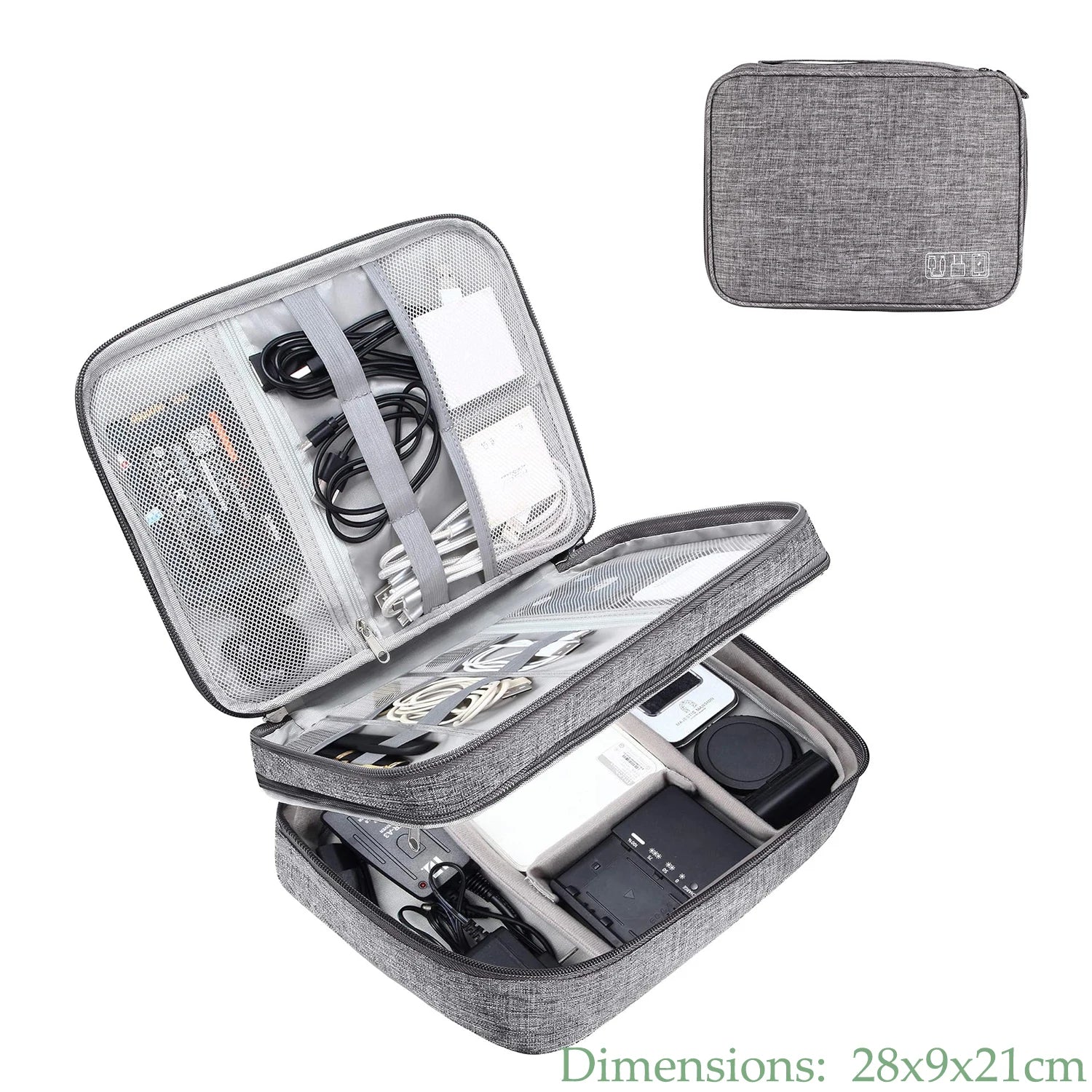 Waterproof Digital Electronic Accessories Organizer Travel  Case for cable Chargers