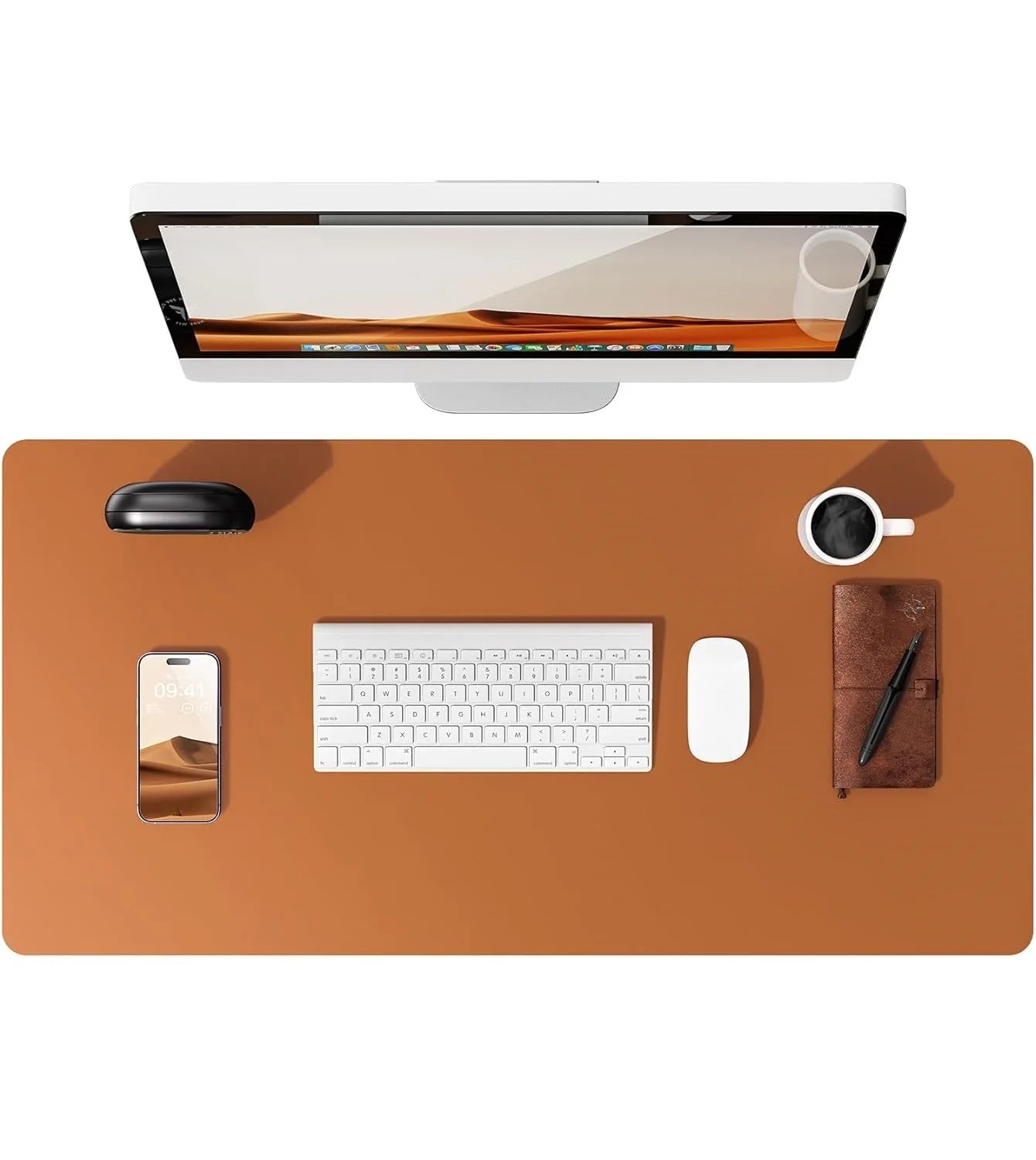 Gadgit Co™ PU Leather Desk Mat & Mouse Pad | Non-Slip, Waterproof, 5 Sizes